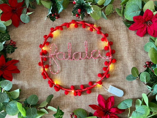 Jolly Red Festive Hoop