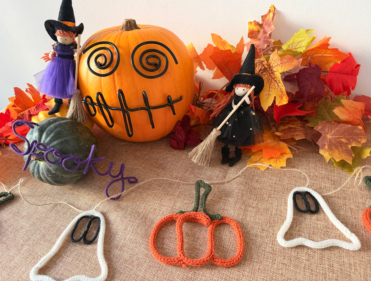Ghost & Pumpkin Garland