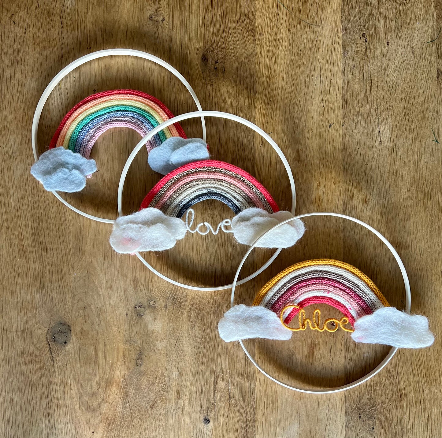 Personalised Rainbow Hoop