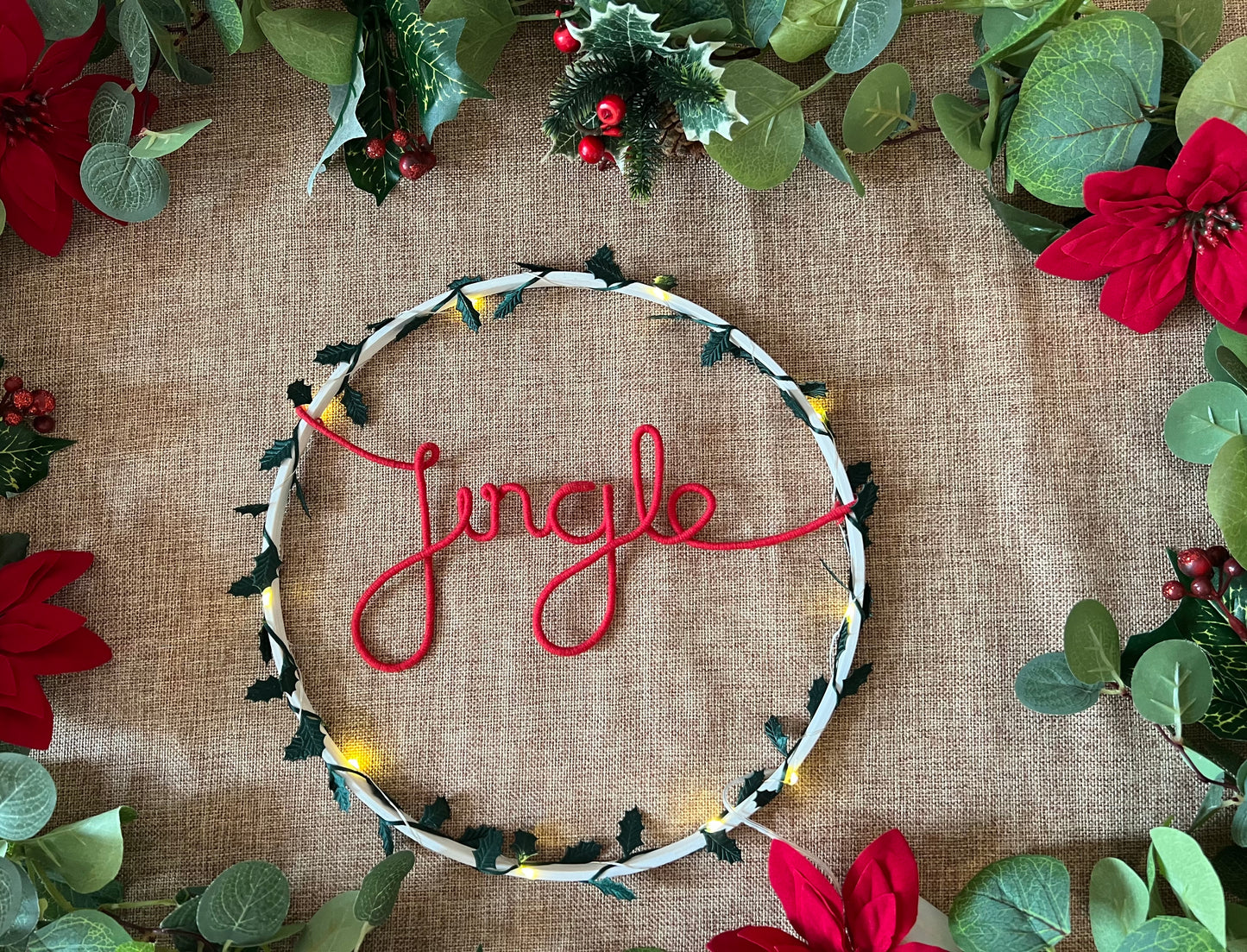 Simple Holly Hoop