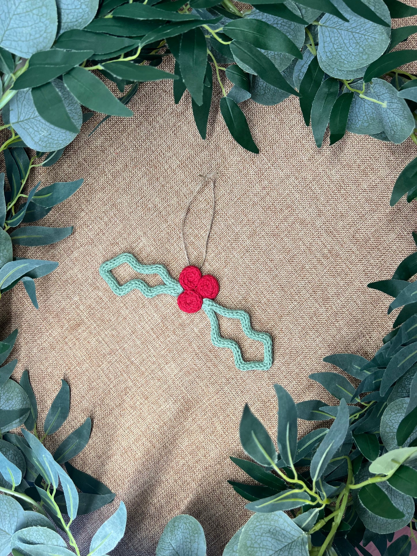 Holly Hanging Decoration