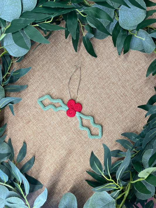 Holly Hanging Decoration
