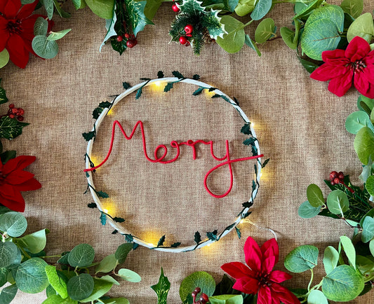 Simple Holly Hoop